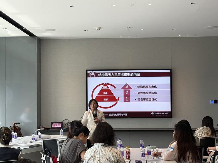 培训师在课堂上为学员讲解