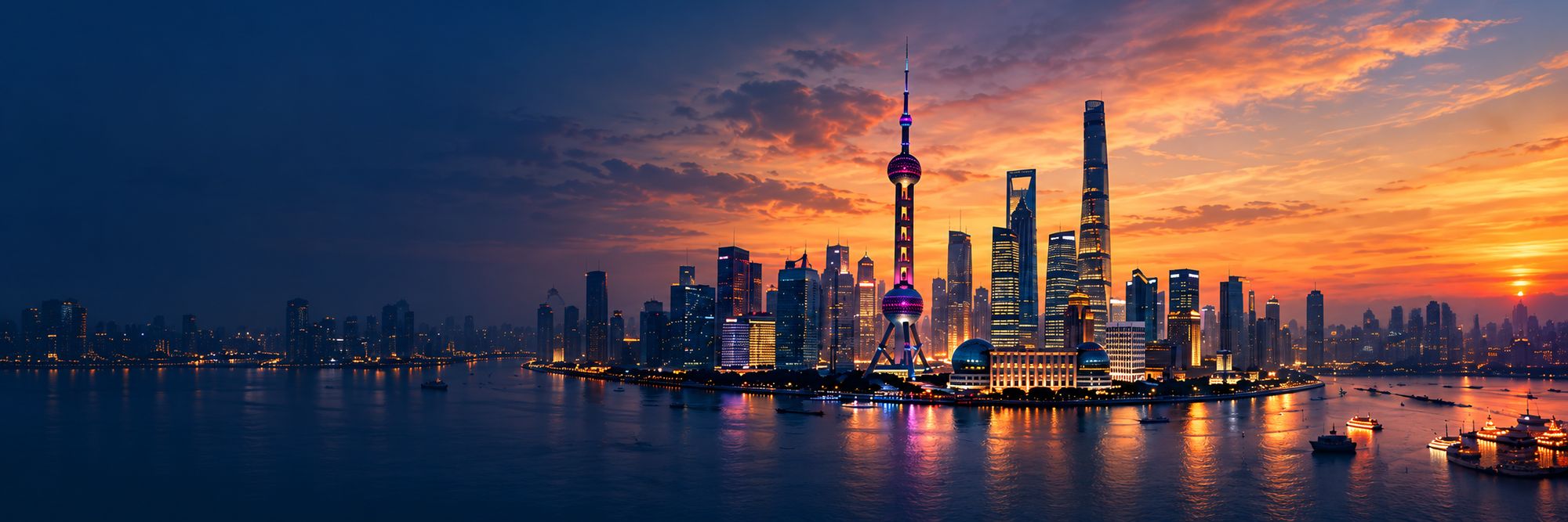 上海夜景天际线